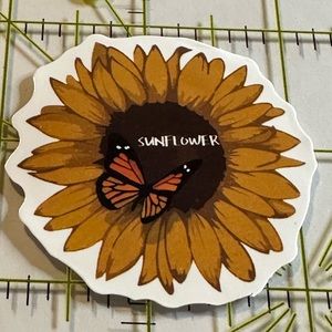 •Brand New• Sunflower Aesthetic Waterproof Sticker